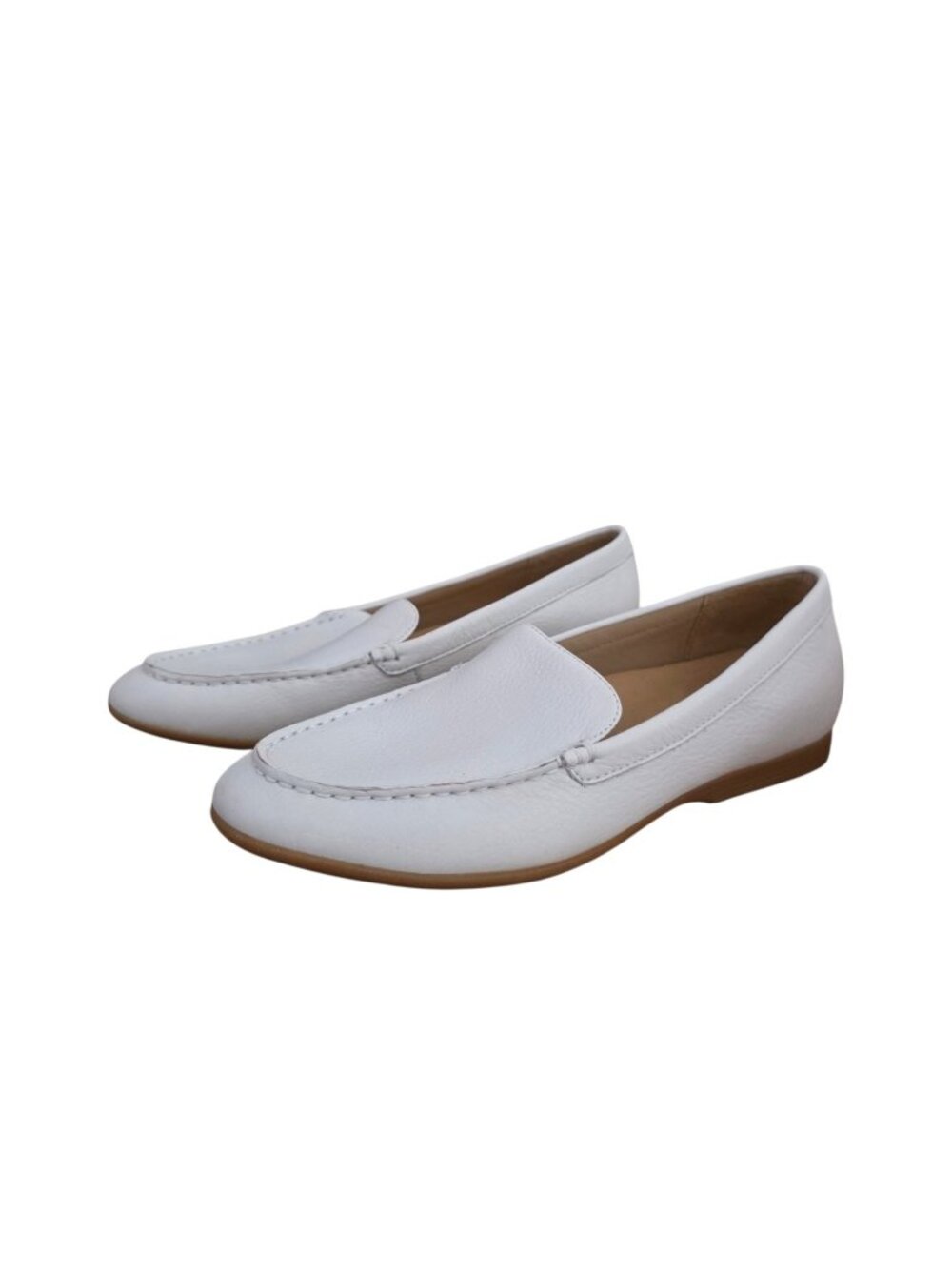 Dansko Lorri Tumbled Leather Loafers White 39 9 New
